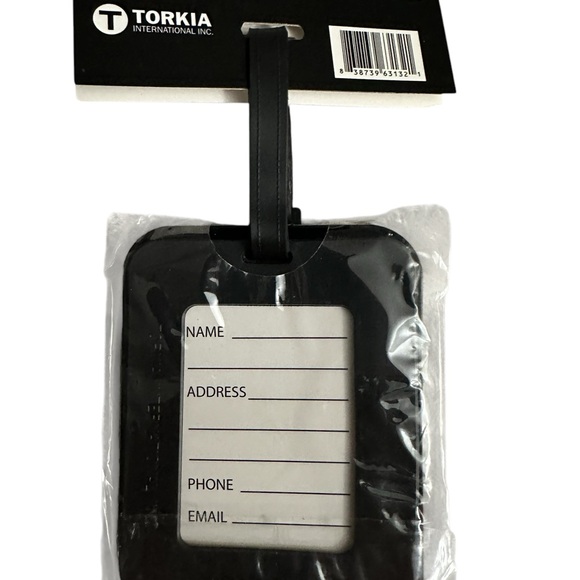 I ❤️LV LUGGAGE TAG IN BLACK NEW SEALED - Picture 2 of 4